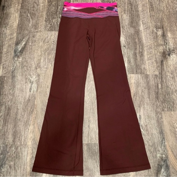 Lululemon 6 Groove Pant III Bordeaux Drama Space Dye Quilt Full On Luon Hi Rise - Picture 7 of 7